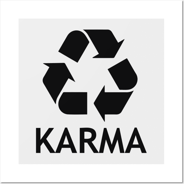 karma dark lettering Wall Art by ArteriaMix